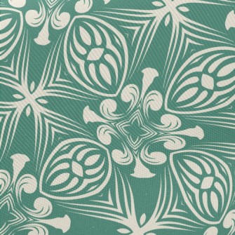 Premium Vintage Tiles Midweight Cotton Poplin
