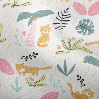 Coconut Tree Cheetah Dobby