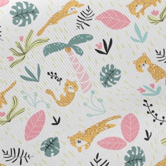 Coconut Tree Cheetah Twill