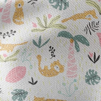 Coconut Tree Cheetah Waterproof Canvas