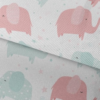 Pastel Elephant Waterproof Oxford