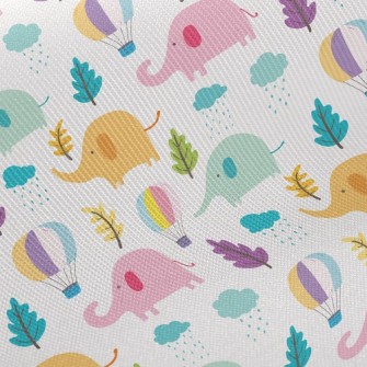 Hot Air Balloon Elephant Twill