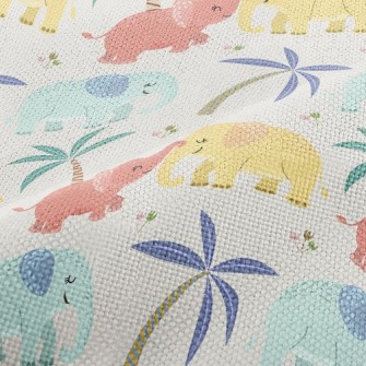 Cute Elephant Family Performance Linen