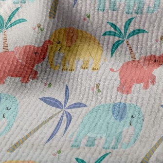 Cute Elephant Family Terry