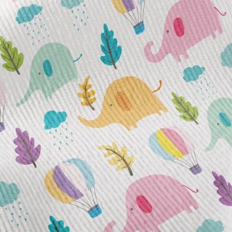 Hot Air Balloon Elephant Standard Corduroy