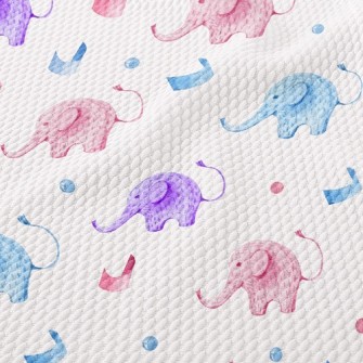 Ribbon Elephant Birdseye Piqué