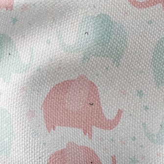 Pastel Elephant Waterproof Canvas