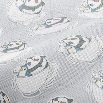 Coffee Cup Panda Penguin Performance Linen