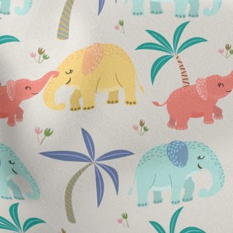 Cute Elephant Family Stretch Ponte