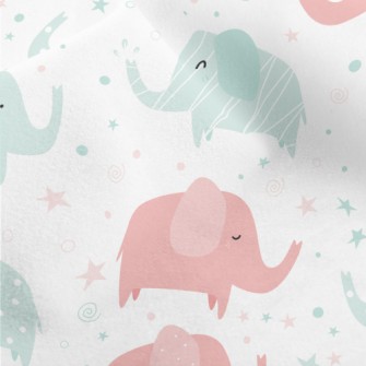 Pastel Elephant Micro Fleece