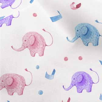 Ribbon Elephant Micro Fleece