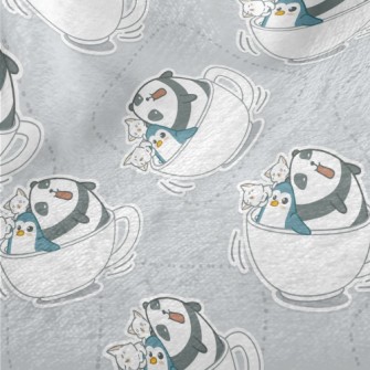 Coffee Cup Panda Penguin Minky