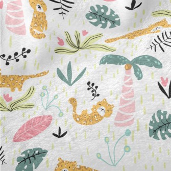 Coconut Tree Cheetah Minky