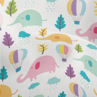 Hot Air Balloon Elephant Lightweight Performance Linen