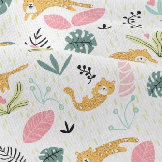 Coconut Tree Cheetah Modern Jersey