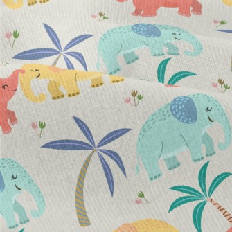 Cute Elephant Family Modern Jersey