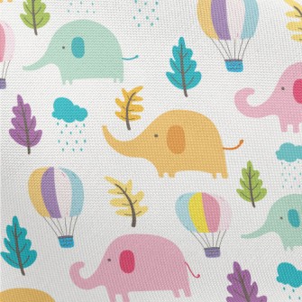 Hot Air Balloon Elephant Pongee