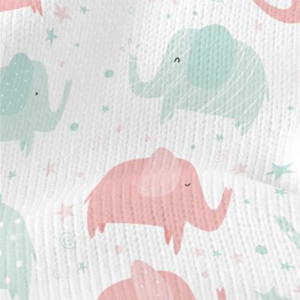 Pastel Elephant Stretch Jersey