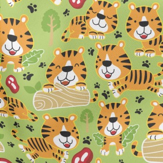 Cute Tiger Lightweight Cotton Poplin