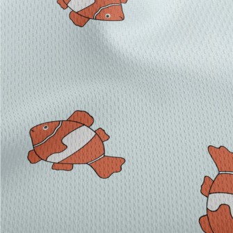 Clownfish (a Type Of Marine An Athletic Mesh Flat Back