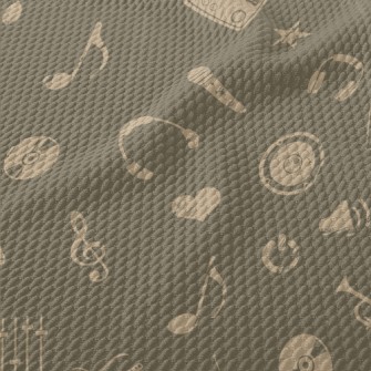 American Music Pattern Birdseye Piqué