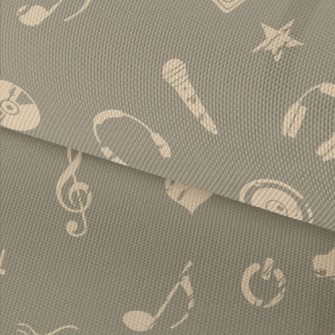American Music Pattern Waterproof Oxford