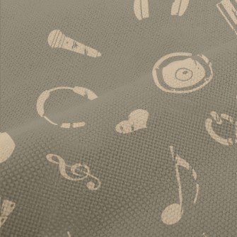 American Music Pattern Performance Linen