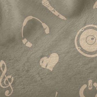 American Music Pattern Minky
