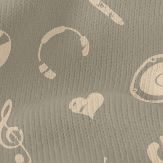 American Music Pattern Stretch Jersey