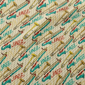 Classic Jazz Instruments Birdseye Piqué