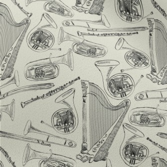 Orchestral Instruments Sketch Chiffon