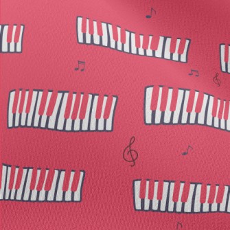 Pink Graffiti Piano Chiffon