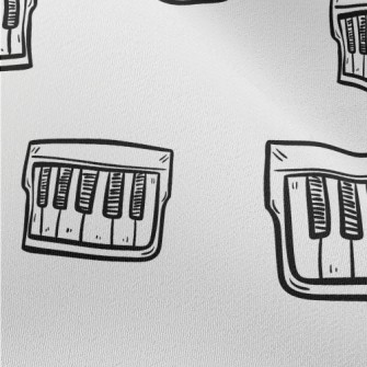 Beautiful Hand-painted Piano K Chiffon