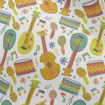 Colorful Musical Instrument Gr Chiffon