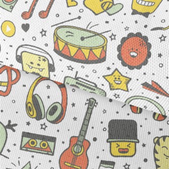American Cartoon Music Graffit Waterproof Oxford