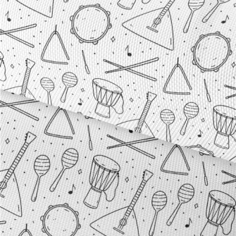 Simple Hand Drawn Line Musical Waterproof Oxford