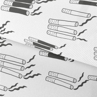 Hand Drawn Black And White Cig Waterproof Oxford