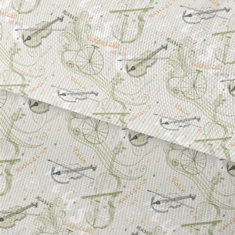 Beautiful Violin Illustration Waterproof Oxford