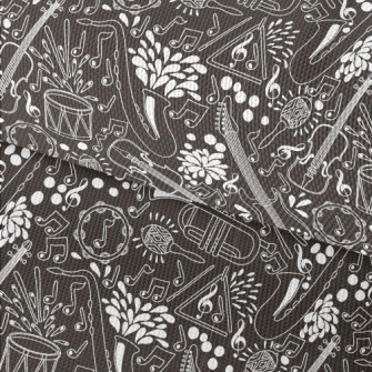 Musical Instruments Illustrati Waterproof Oxford