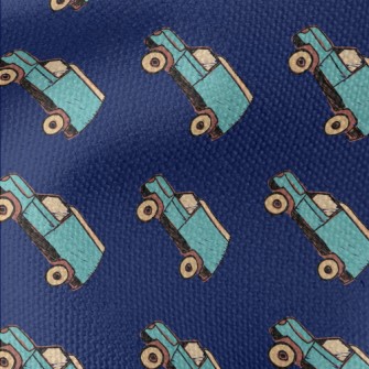 Blue Hand Painted Suv Waterproof Canvas