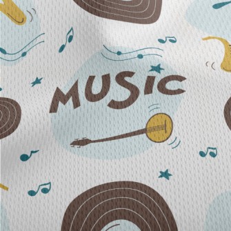 Jazz Vinyl Records Athletic Mesh Flat Back