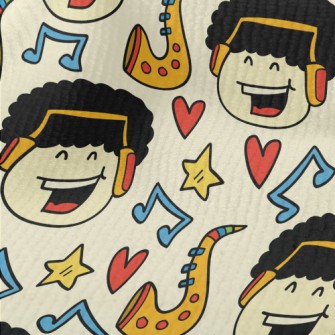 Hand Drawn Cartoon Singing Boy Terry