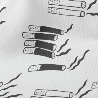 Hand Drawn Black And White Cig Terry