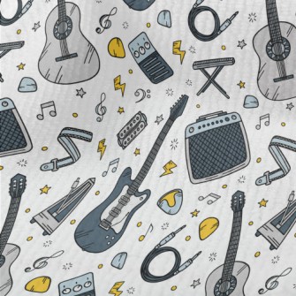 Cartoon Guitar And Speaker Terry