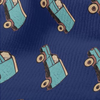 Blue Hand Painted Suv Terry