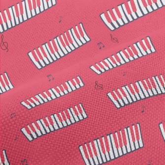 Pink Graffiti Piano Performance Linen