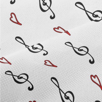 Musical Note Symbol And Love H Performance Linen