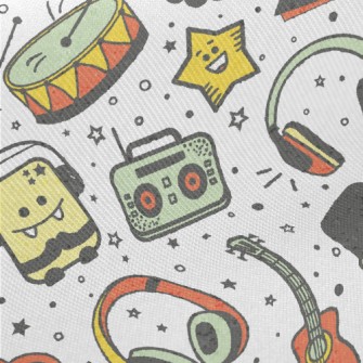 American Cartoon Music Graffit Twill