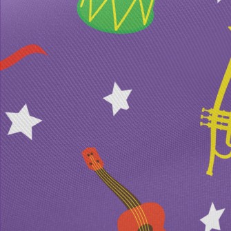 Colorful Cartoon Musical Instr Twill