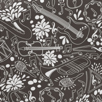 Musical Instruments Illustrati Twill